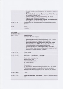 Programme of the Seminar
